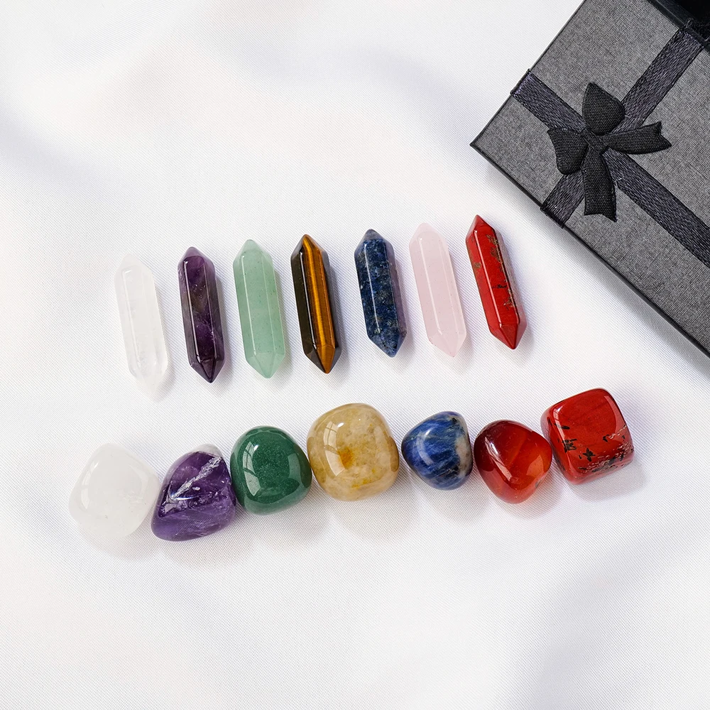 

Набор из 14 предметов, тумблер из натурального кристалла с двойным острым 7 нестандартных тумблера, набор из 7 предметов, подарочный набор