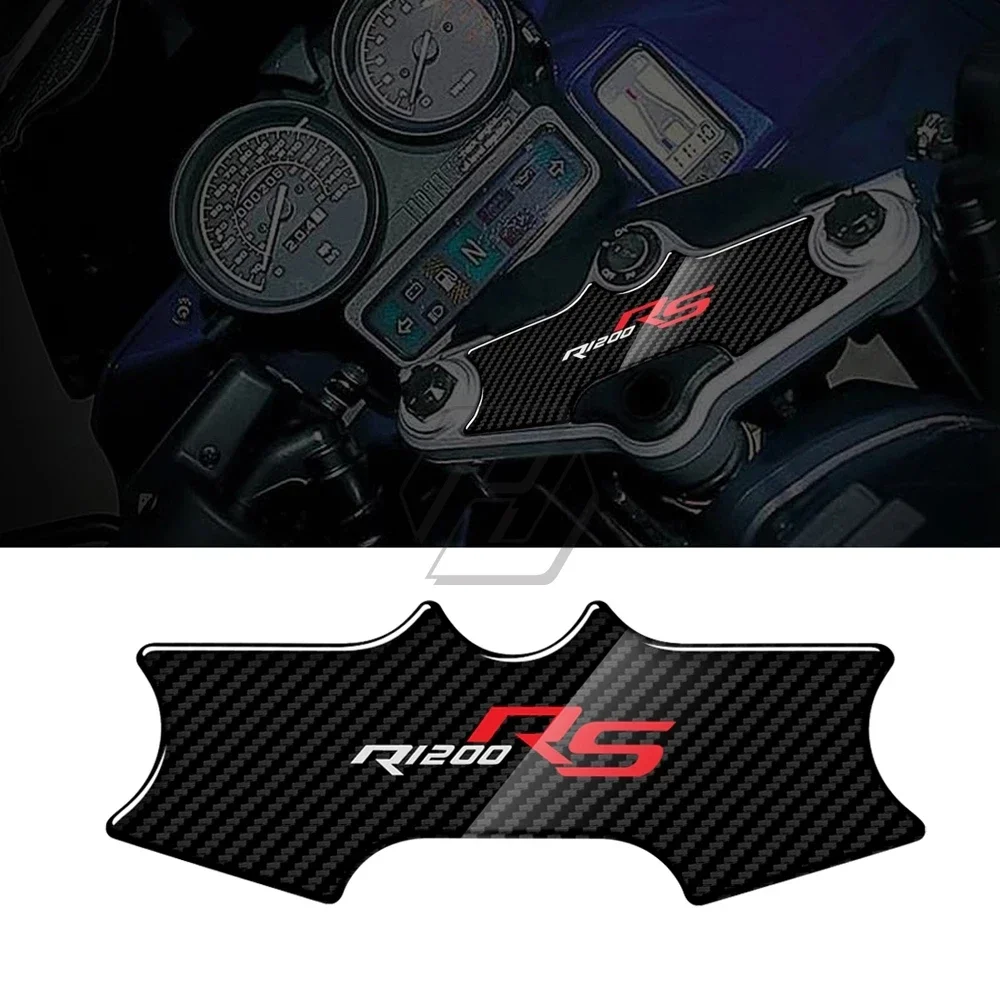 For BMW Motorrad R1200RS 2001-2005 3D Carbon-look Upper Triple Yoke Defender