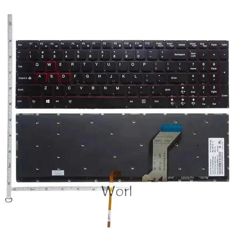 

US/UK/ru new for IdeaPad Y700 Y700-15 Y700-15ISK Y700-15ACZ Y700-17ISK 15ISE English backlit keyboard sn20h54489 +/+