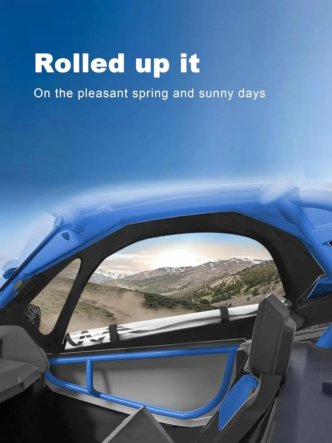 

X3 UTV Soft Upper Door Set Kit Doorstop Enclosure for Can Am Maverick X3 2-seat 2017+ work w/ Roof and Windshield