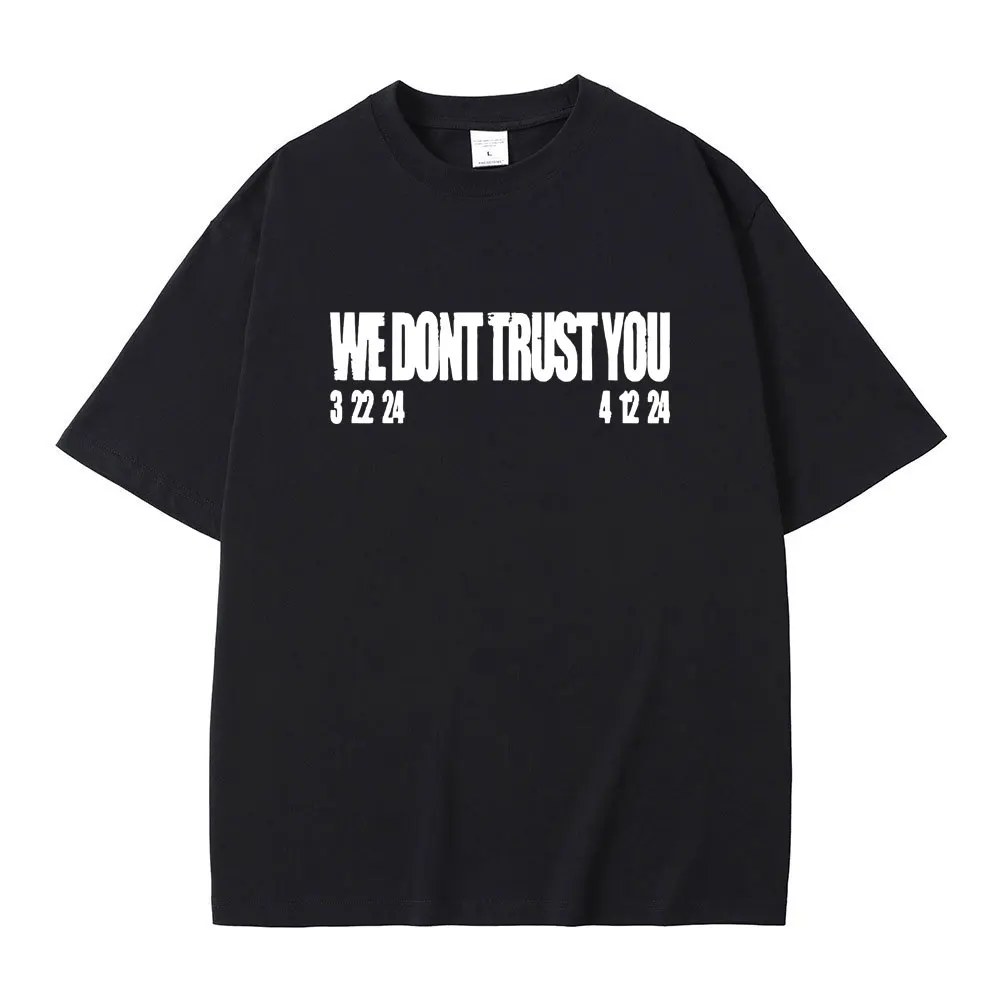 

Rapper Metro Boomin & Future We Don't Trust You Graphic Print T Shirts Men Hip Hop Vintage Tees Streetwear Men's Casual T-shirt