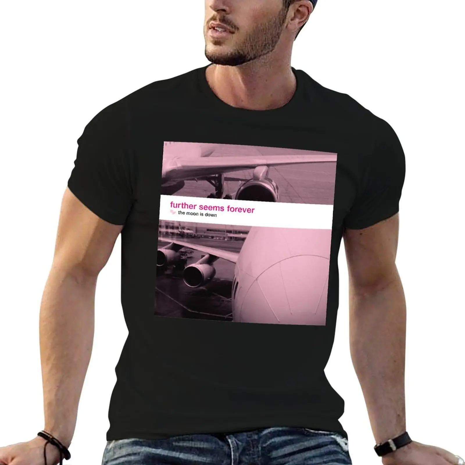 T-Shirt pour homme de la marque Further Seems Forever - The Moon Is Down, t-shirt de créateur pour homme, t-shirt de marque de luxe de haute qualité