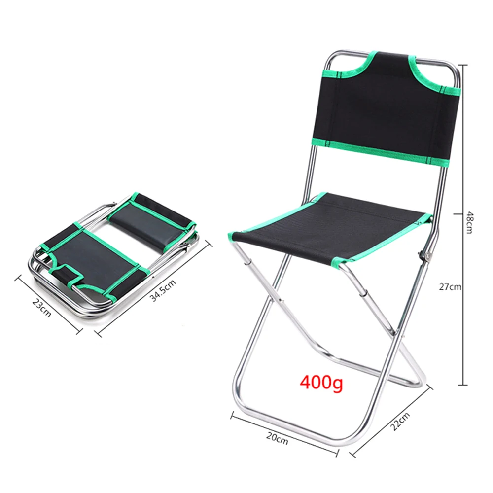 Travel Folding Ultralight Chair Superhard High Load Outdoor Camping Chair Portable Beach Hiking Picnic Seat Fishing Tools Chair