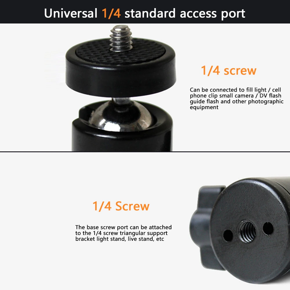 Camera Tripod Mini Ball Head Screw Tripod Mount 360 Rotating Mount Base Adapter for DSLR Camera Tripod Monopod Camcorder Stand