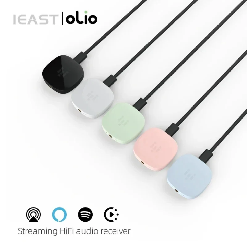 IEAST Olio WiFi 2.4G/5G& Bluetooth Receiver 5.0 Wireless Sound amplifiers Airplay 2 Music Streamer Within Tidal Connect