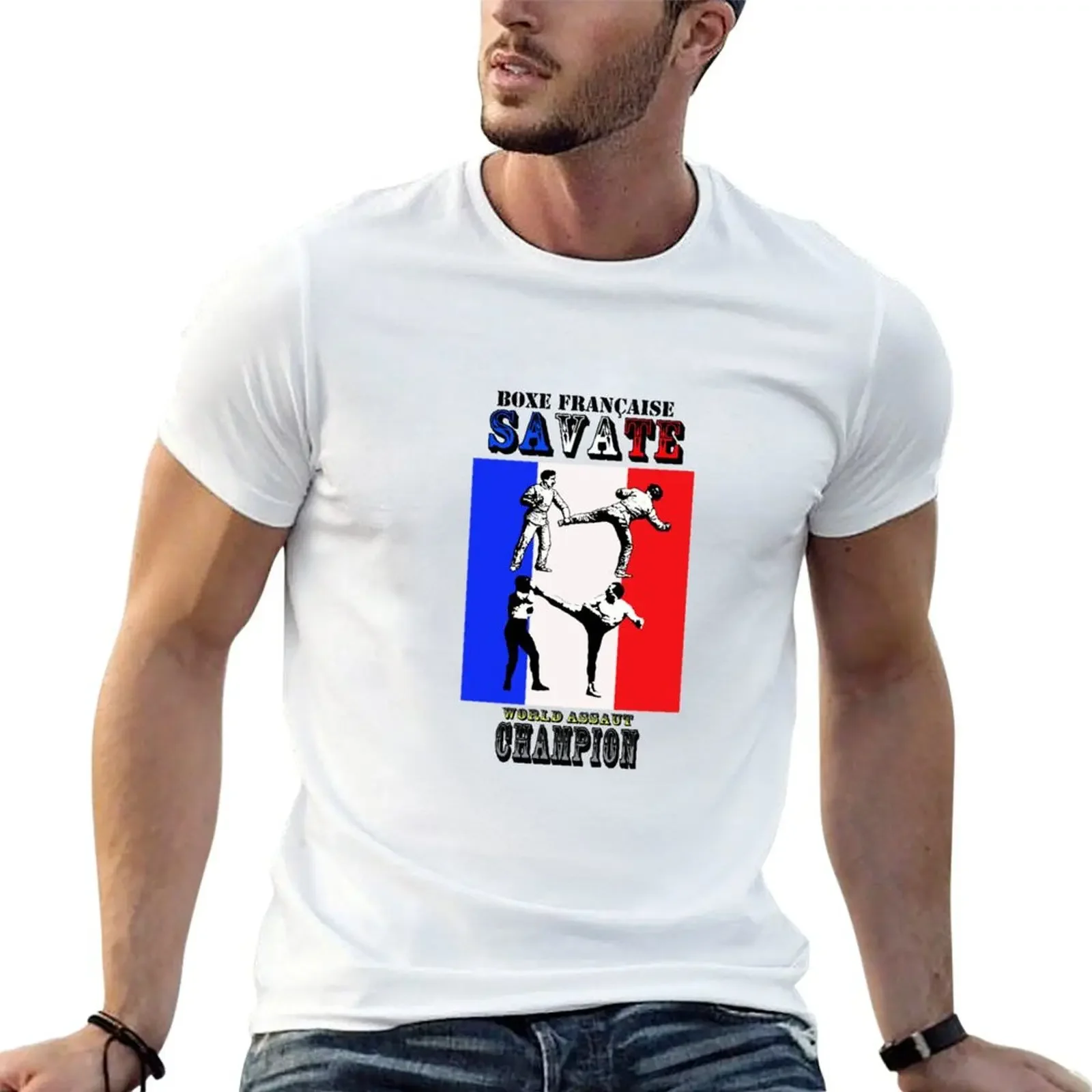 

Savate - Boxe Francaise French Kickboxing Assaut World Champion T-Shirt essential t shirt new edition compression shirt men