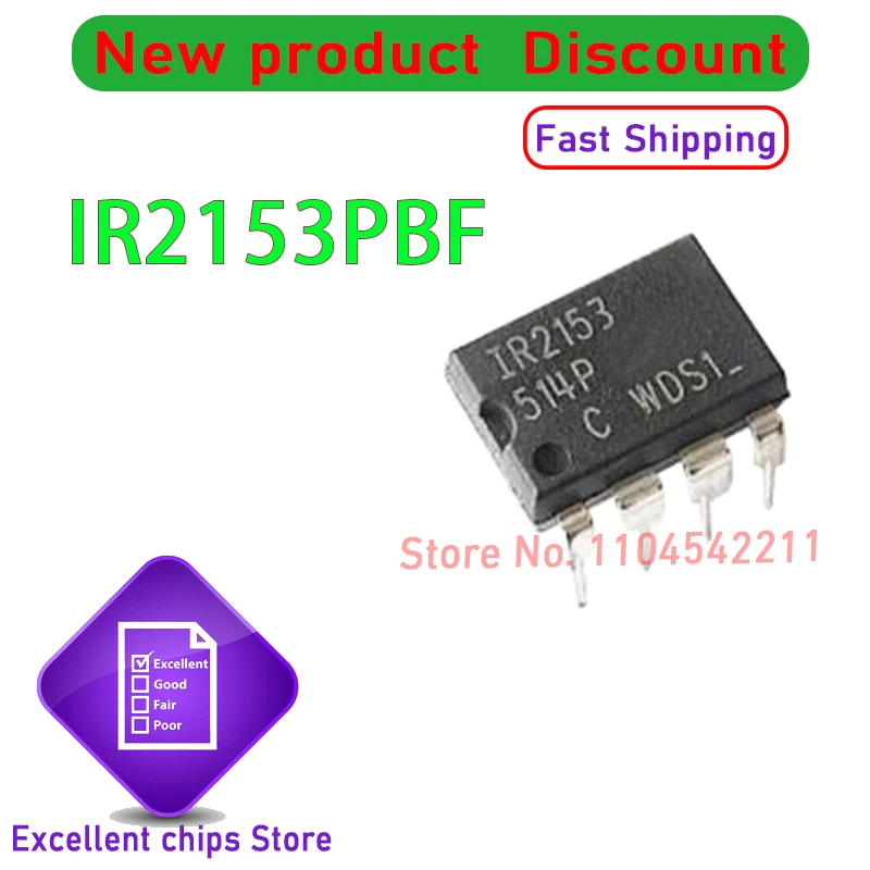 10pcs~100PCS IR2153PBF IR2153P IR2153 DIP 100%NEW