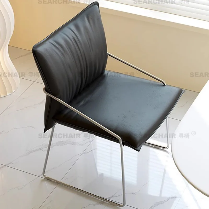 كراسي تناول الطعام الفاخرة الاسكندنافية مصممة للحفلات كراسي تناول الطعام المريحة في الفنادق وأثاث جناح صالة البراز المريح البسيط #4