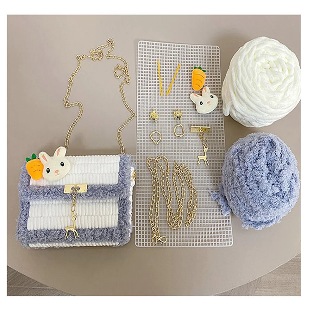 Handwerk Beutel, Der Materialien Kit Weben Tasche Handtasche Nähen Zubehör Handtasche Garn Stricken und Häkeln Projekte Geschenk Mädchen – Detail 14