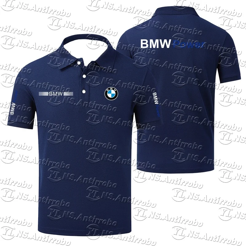

BMW Performance Car M3 Модифицированная рубашка поло Автомобильный гоночный костюм 2025 Новая летняя мужская и женская рубашка поло