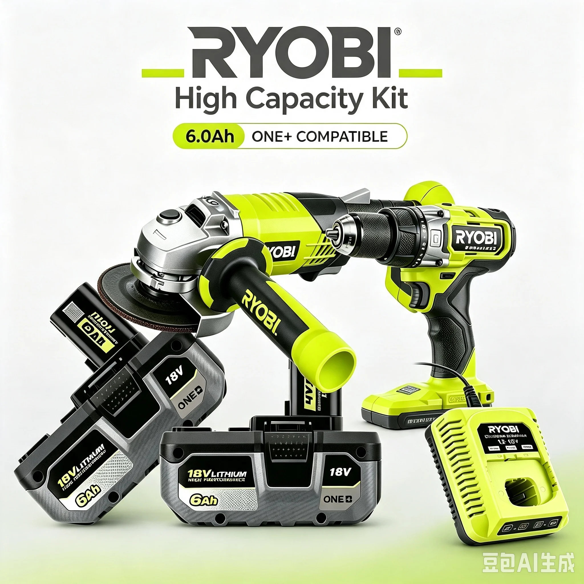 RYOBI One+ P108 18V 4.0Ah 6.0Ah 8.0Ah Lithium Battery, Original Quality,Perfect Power Replacement for P107 RB18L50 RB18L20 Tools