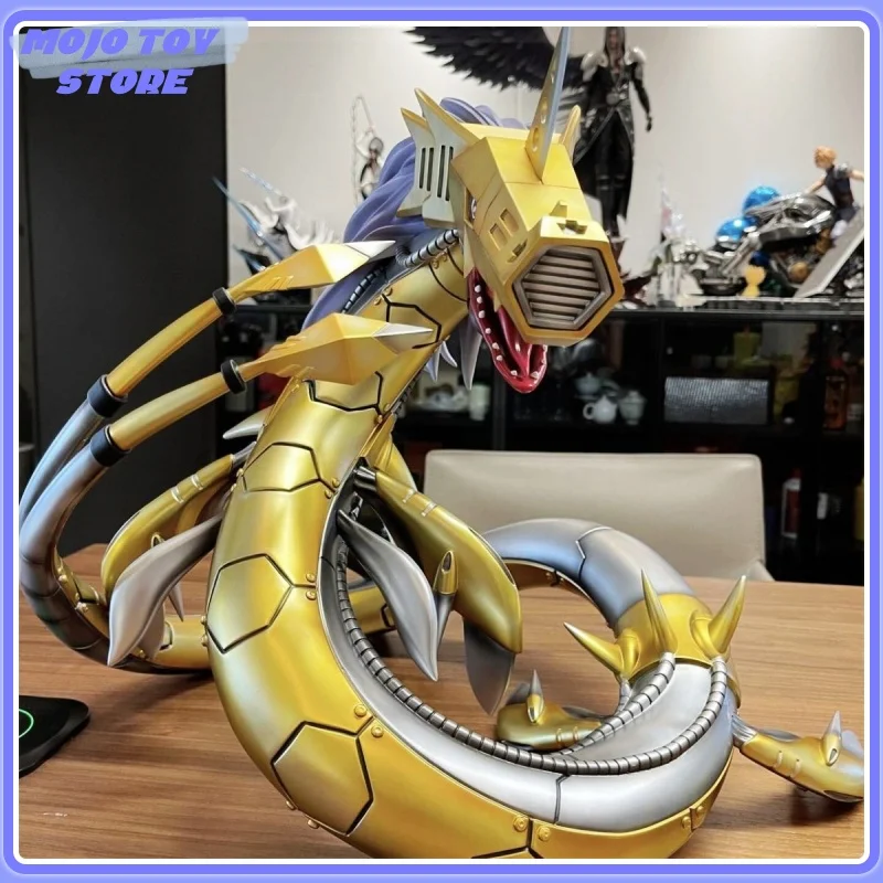 New Digimon Adventure Metal Seadramon Anime Peripheral Action Figure Anime Figure Collection Doll Gk Handheld  Model Gift