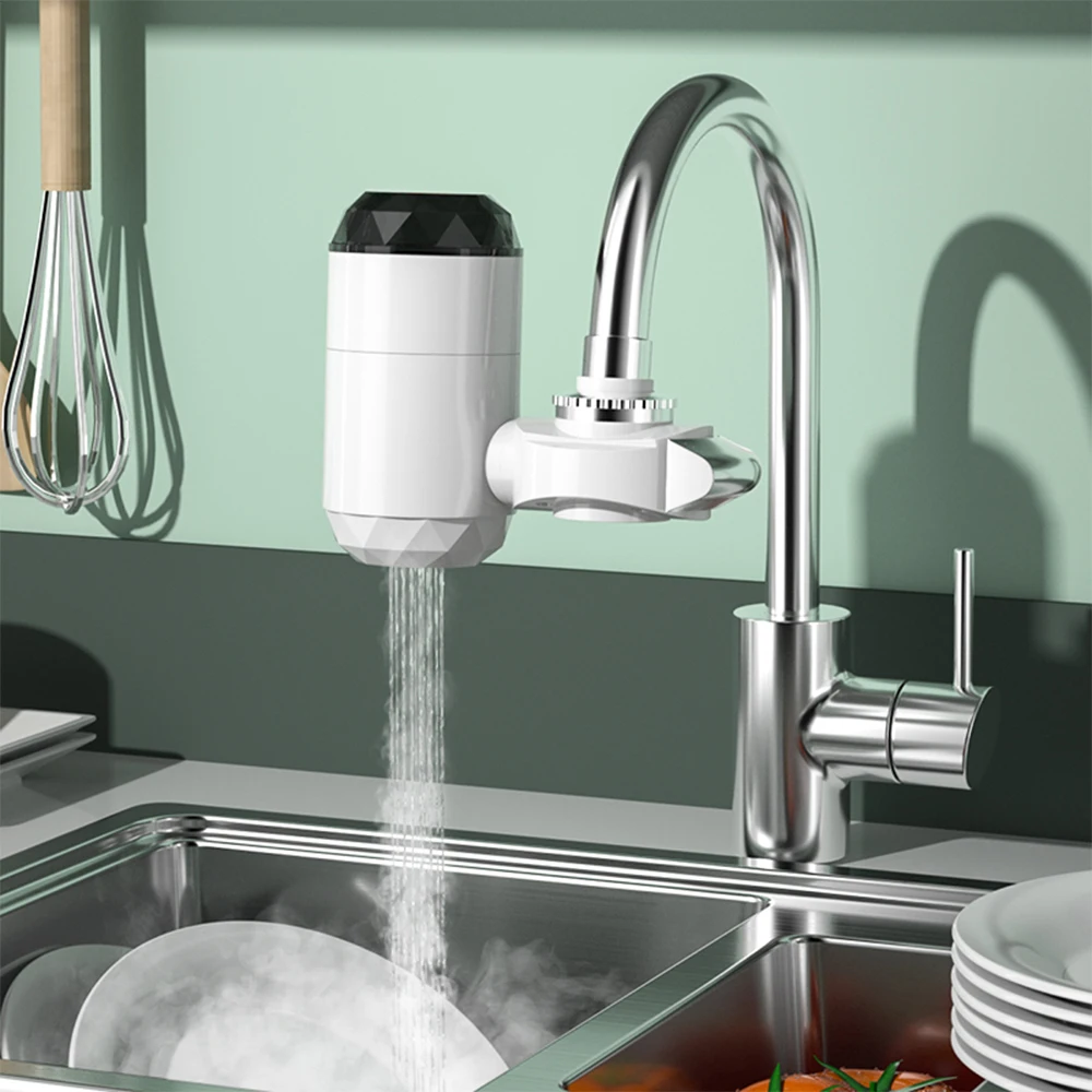 

Electric Kitchen Water Heater Tap Instant Hot Water Faucet Heater Cold Heating Faucet Tankless Instantaneous Water Heater Home