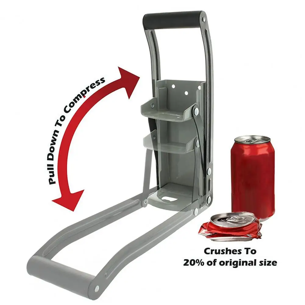 16OZ 500ML Can Press Bottle Crusher Wall Mounted Recycling  Soda Beer Cans Bottles Pressing And Lid Removal Kitchen Gadgets