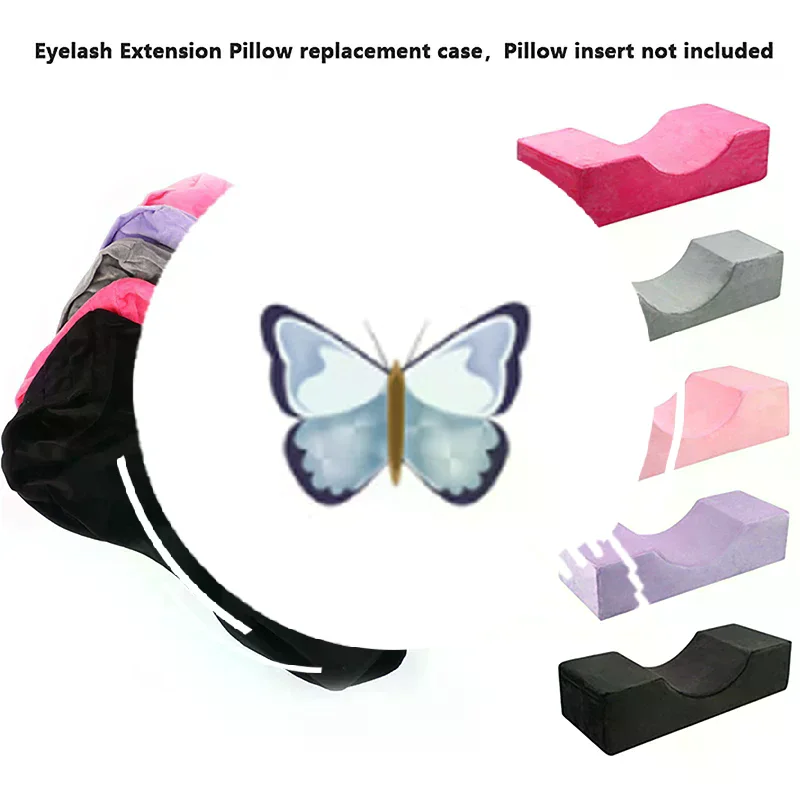 5 Colors Eyelash Extension Pillow  Cover Flannel Grafting Eyelashes Pillows Replace Cover Lash Pillow Cover  MakeUp Too