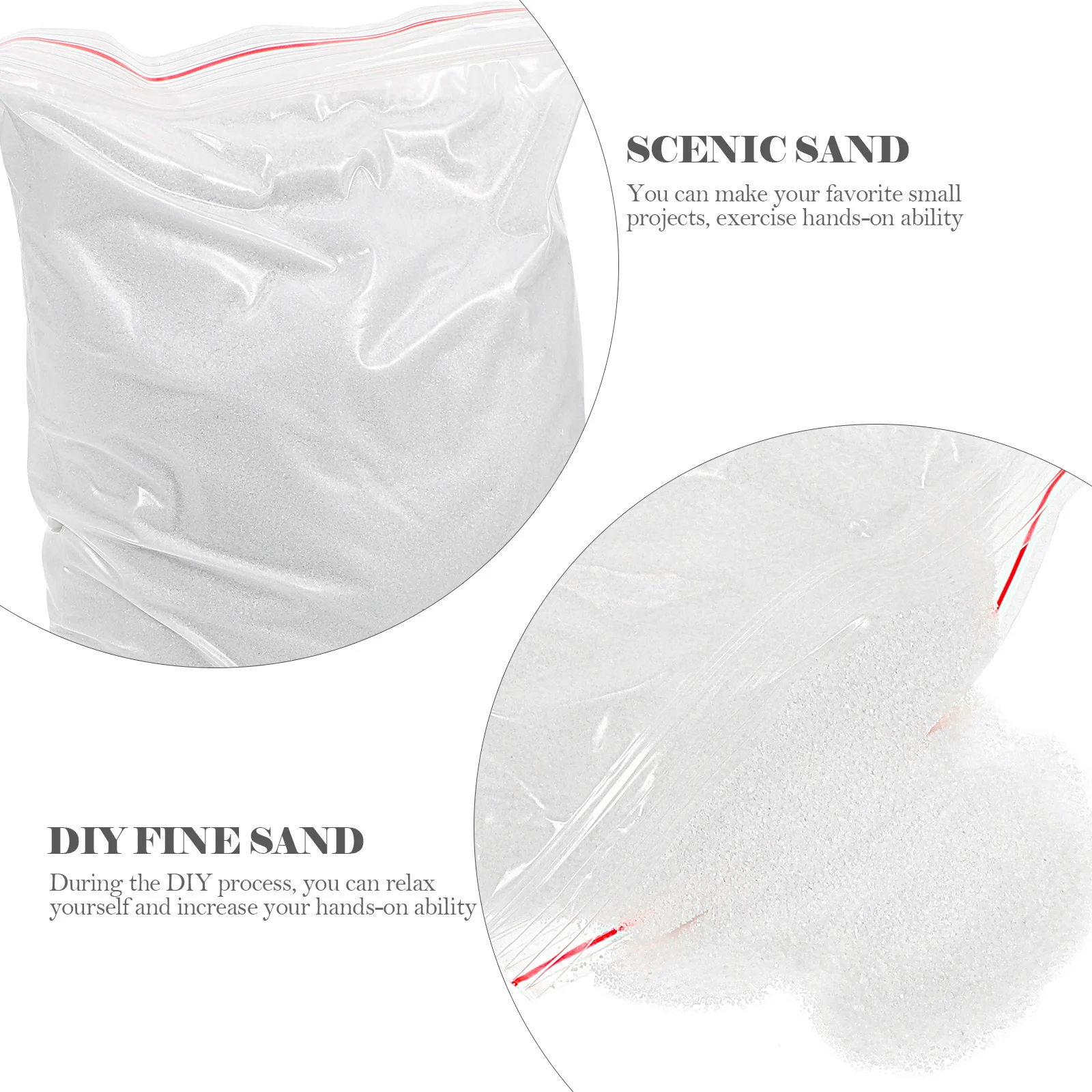 

1 Bag Natural Fine Sand For Diy Micro Landscape Material Craft Supply Decorative Sand Table Accessory