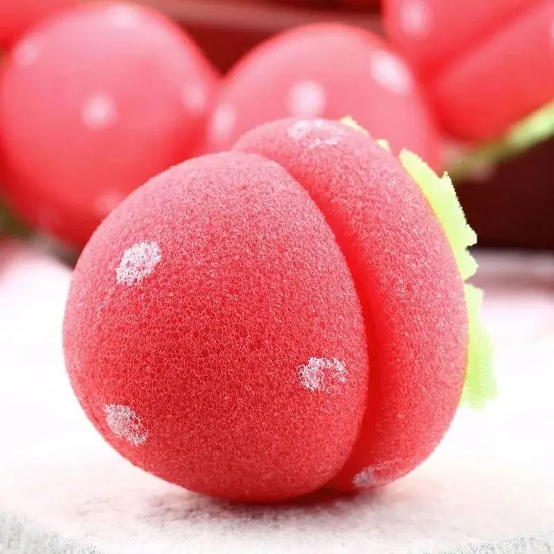 Strawberry Soft Foam Anion Bendi Hair Tools Curl Rollers Adhere To The DIY  Perm Styling