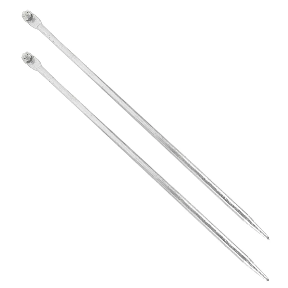 

2Pcs Metal Grounding Rod for Electric Fence Satellite Dish Lightweight Rust Resistant Ground Post Pin Installation