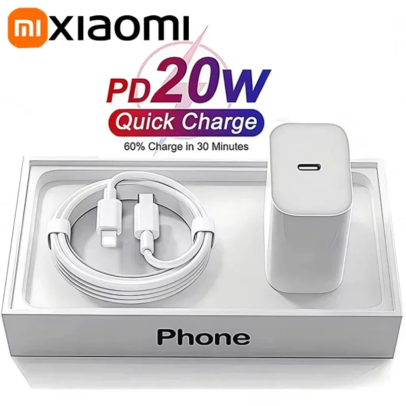 Xiaomi 20W PD Fast Charging Type C Fast Charging Phone Adapter Phone Accessory For Iphone 15 14 13 12 11 Pro Max 8 Plus