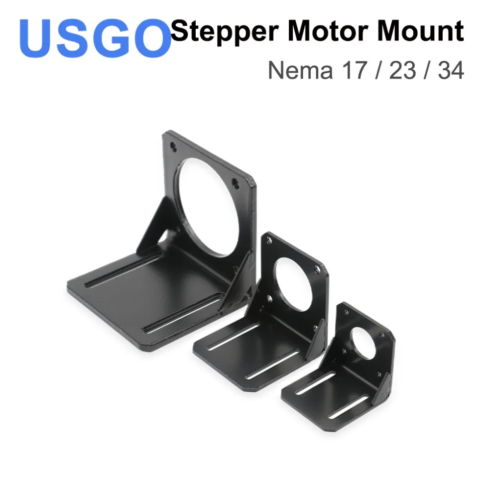 

USGO Motor Base Aluminium Mounts for NEMA17 NEMA23 NEMA34 Stepper Fastener Mounting Bracket Support Bracket