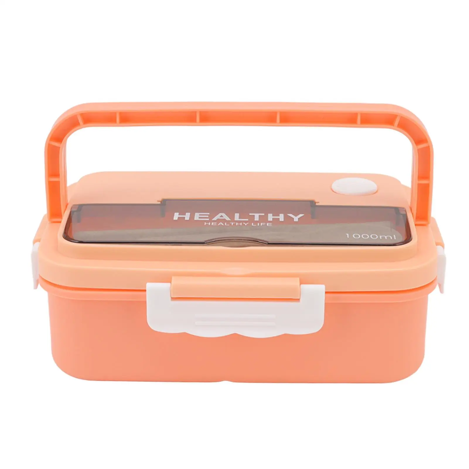 

Microwave Safe 3-Compartment Plastic Lunch Box 1000ml - Perfect Bento Box for kids , Adults & Office Use