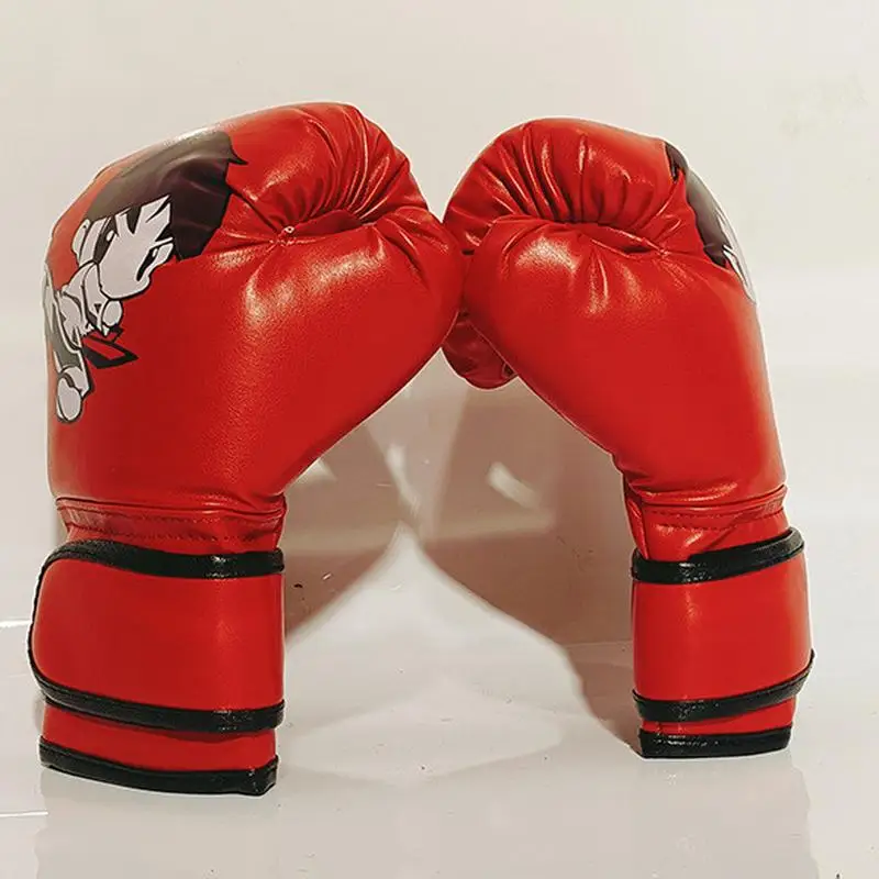 Jugend Boxhandschuhe Cartoon PU Leder Training Boxhandschuhe Home Gym Trainingsgerät Sparring Ausrüstung für Kinder Kickboxen Muay