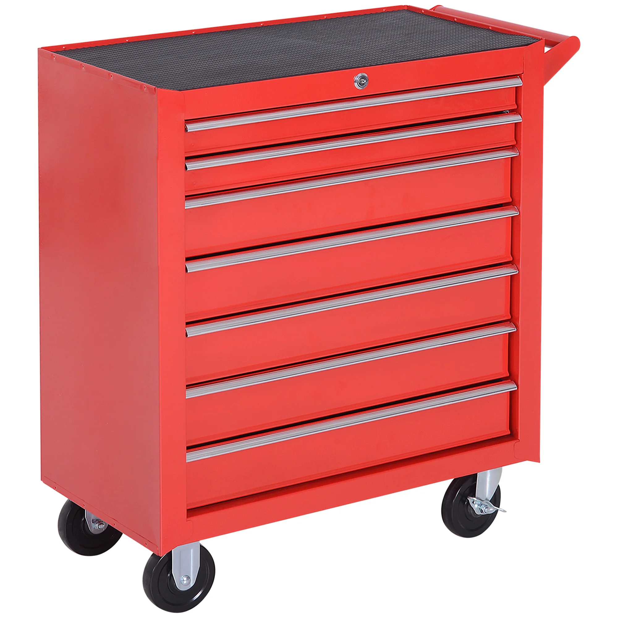 DURHAND tool cart with 7 drawers workshop box with wheels sheet steel