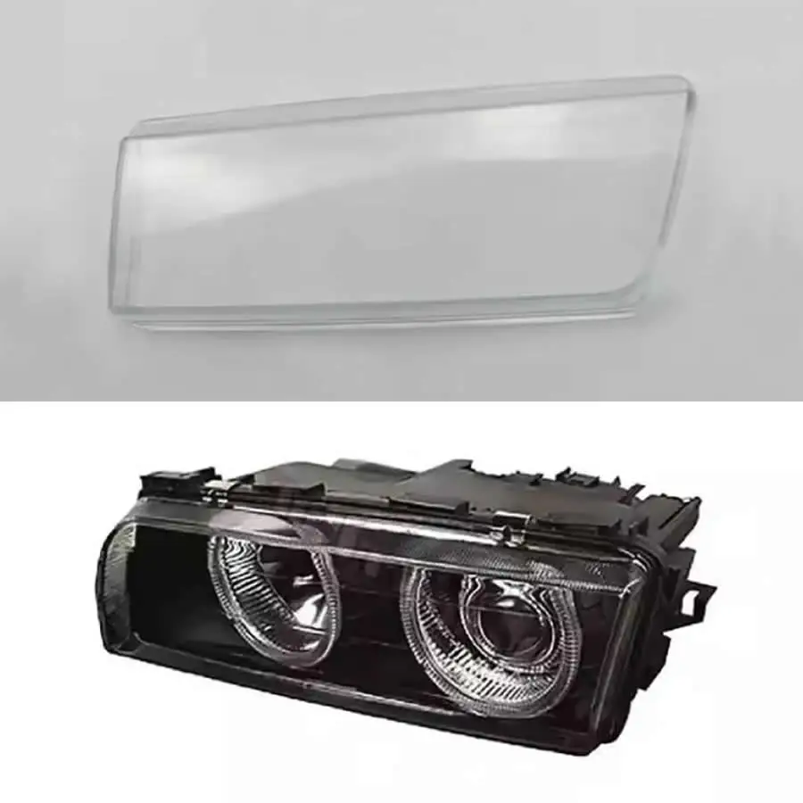 

For BMW 7 Series E38 1994-1998 Headlamp Housing Transparent Mask Cover Headlight Shell Glass Replace Original Lens