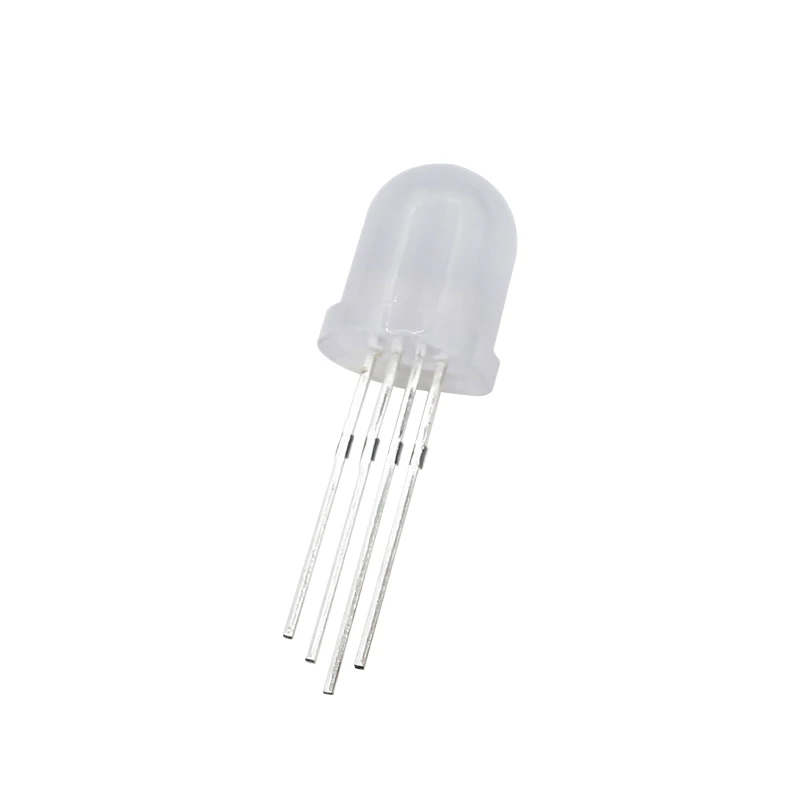 Imagem -02 - Dream Color Endereçável Led Rgb Diodo Chip f8 Dream Color Full Color Nebuloso Difuso Néon Luz de Pixel 5v Ws2812 mm
