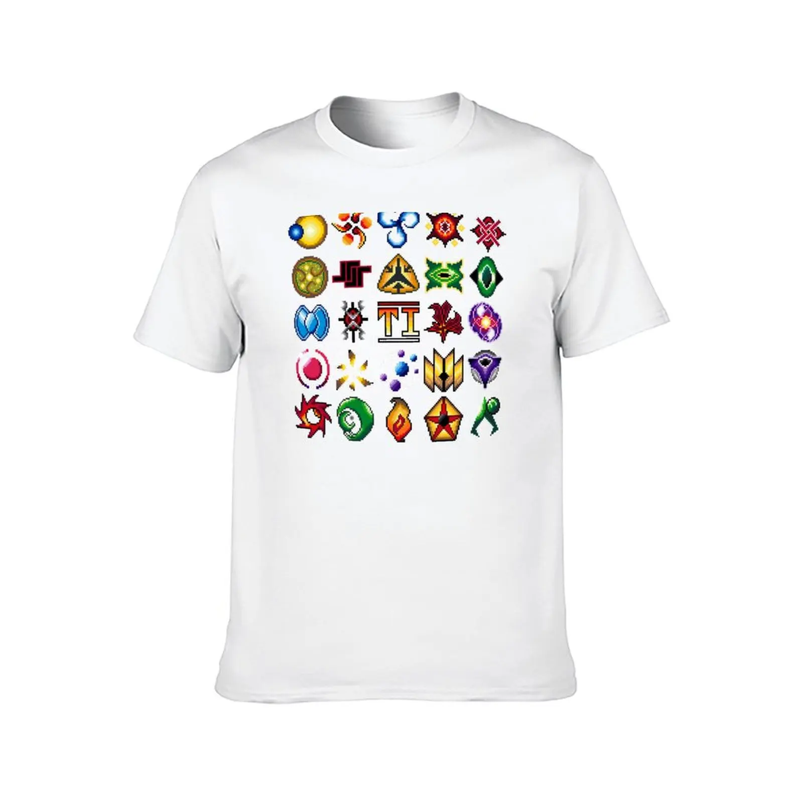 Twilight Imperium Faction Pixel Art arranged in a Square T-Shirt anime t shirts oversize man graphic t shirt T-shirt