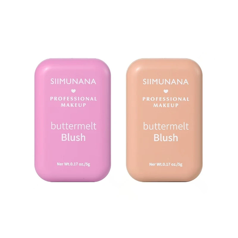 أحمر خدود كريمي الزبدة، لمسة نهائية طبيعية، مكياج للوجه، لون قابل للبناء، يدوم طويلاً، تركيبة نباتية للتحكم في الزيت للاستخدام اليومي، الجمال #5