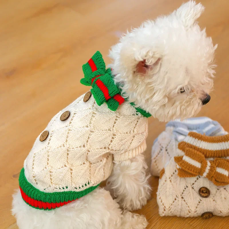 Suéter para perros pequeños, abrigo de invierno para mascotas, ropa de punto para gatos, cachorros, maltés, Yorkshire, Pomerania, caniche, perro salchicha, ropa para perros XS