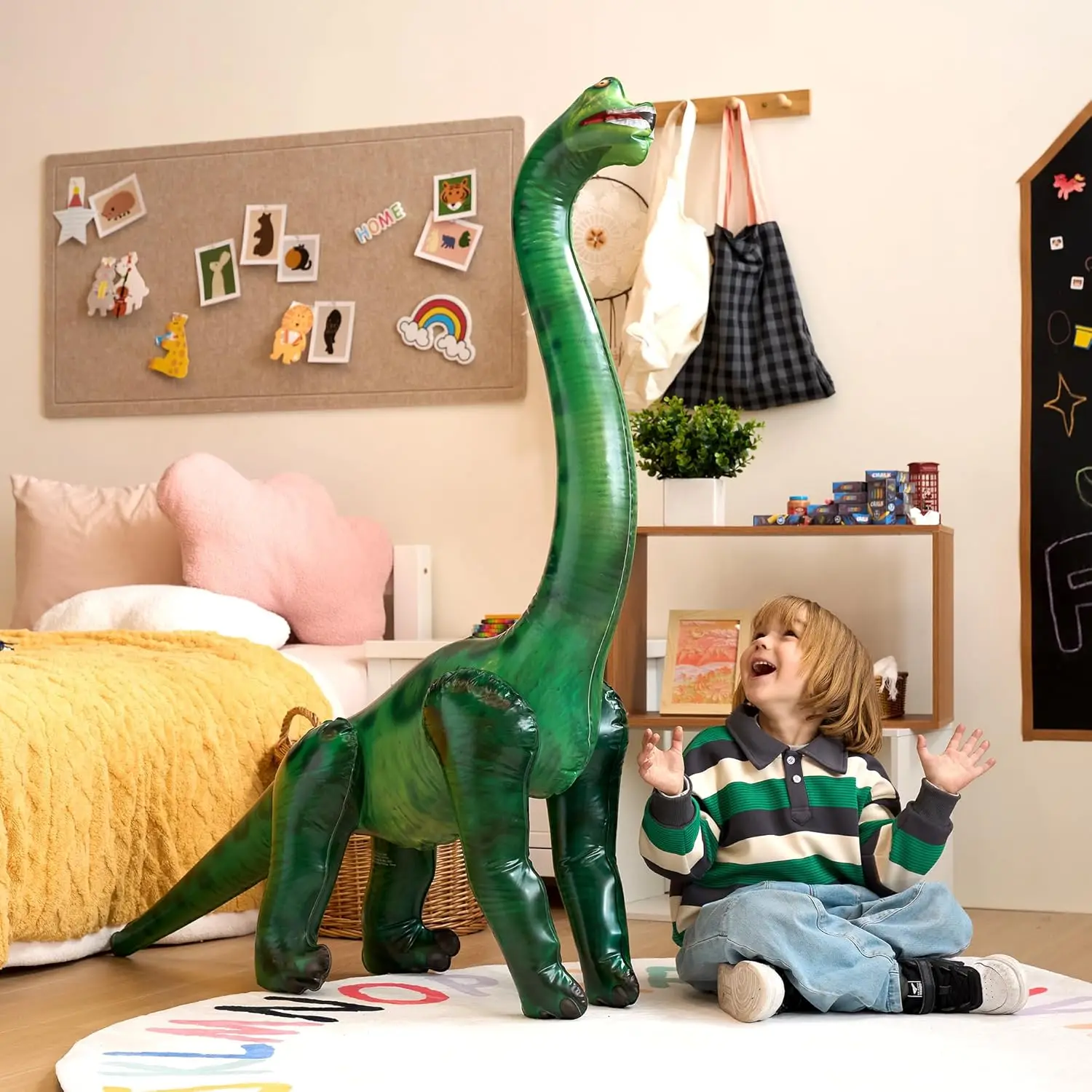 JOYFY 51 "Brachiosaurus Opblaasbare Dinosaurus Speelgoed Feestdecoraties voor Kinderen en Volwassenen Verjaardagsfeestje Chirstmas Gift