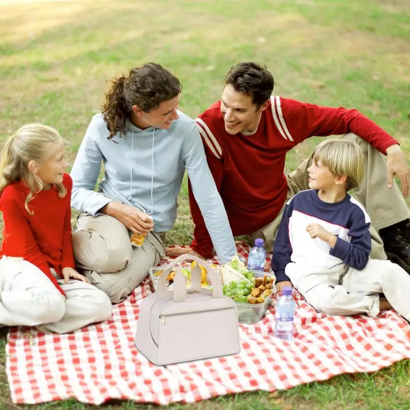 

Сумка для обеда для женщин, большая изолированная коробка для завтрака для взрослых, портативная мягкая сумка-тоут, контейнеры для женщин, мужчин, взрослых, детей, мальчиков, пляжная работа, школа