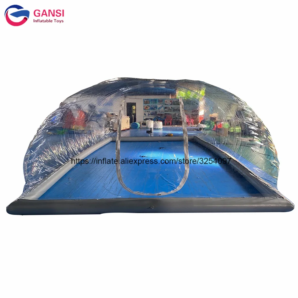 Summer inflatable swimming pool bubble tent outdoor inflatable pool dome tent for cover