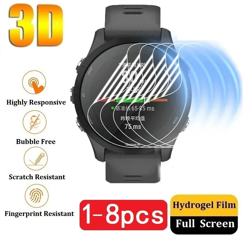 Protector Film for Garmin Forerunner 955 255 965 265 Screen Protector for Garmin Forerunner 245 945 935 735 Watch Accessories