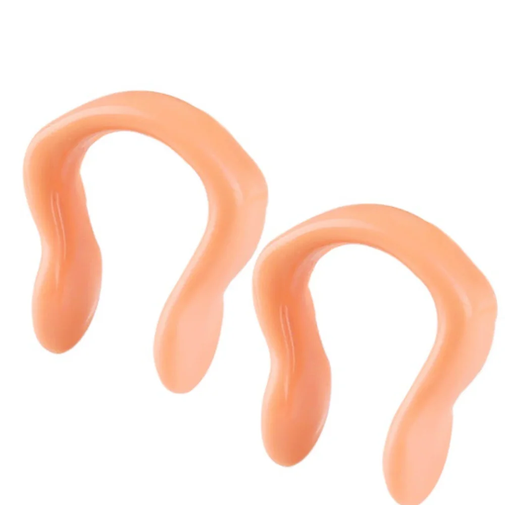 With String Swimming Nose Clip Strapped Latex Silicone Rope Nose Clip Soft Waterproof Swimming Nose Plugs Sleeping Snoring