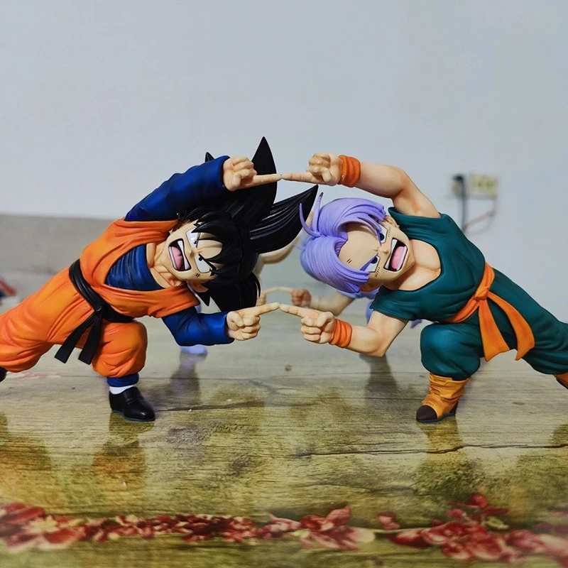 Anime Dragon Ball Z Son Goten figura Gotenks Trunks cuerpo combinado figuras de acción 10cm PVC colección de estatuas modelo juguetes regalos