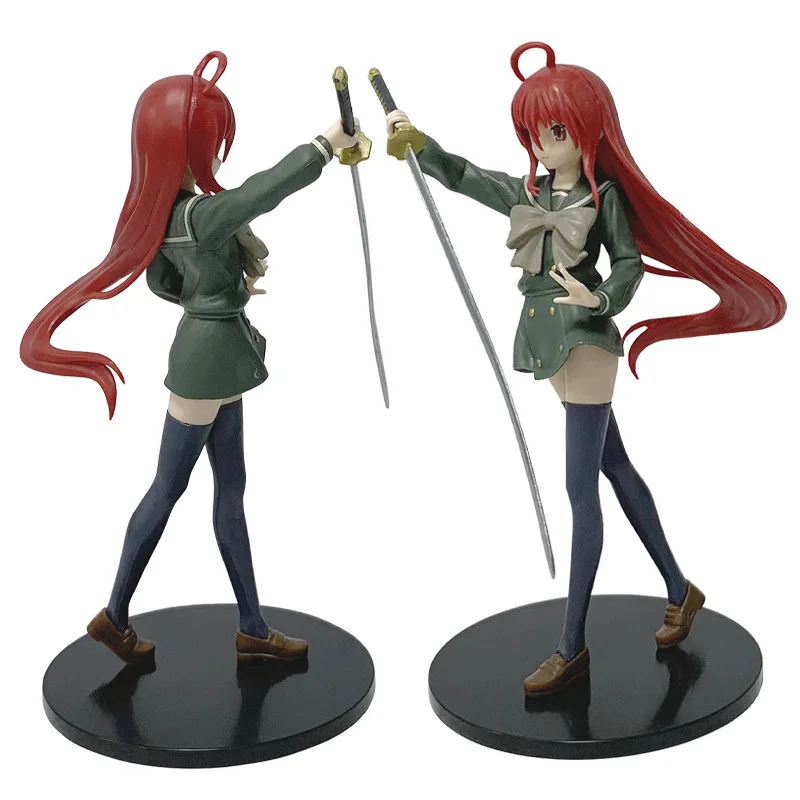 애니메이션 조각 Shakugan Shana Shana 그림 Pvc 모델 동상 19CM 컬렉션 데스크탑 장식품 장난감 어린이 깜짝 선물