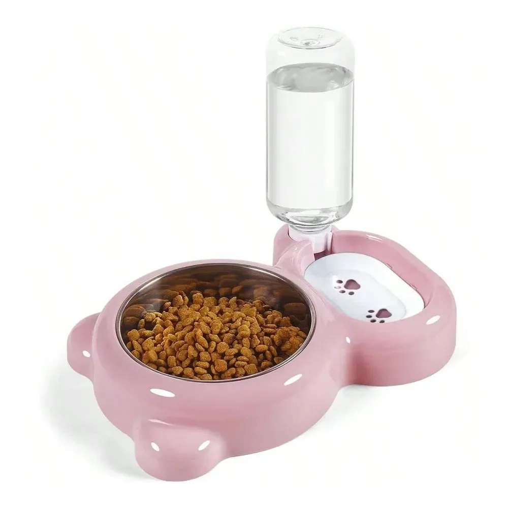 

Dog Supplies Dogs Accessories Bowls, Food And Bowl Set With Dispenser And Stainless Steel Bowl Cats And Small Dogs Light Blue