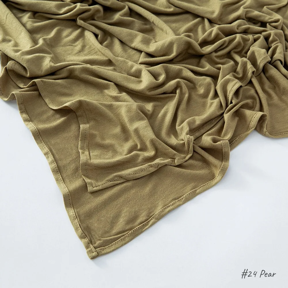 

Модный однотонный трикотаж, женский длинный платок, хиджаб, шали, банданы, повязка на голову, Bufanda, платок, исламский Turbante Mujer