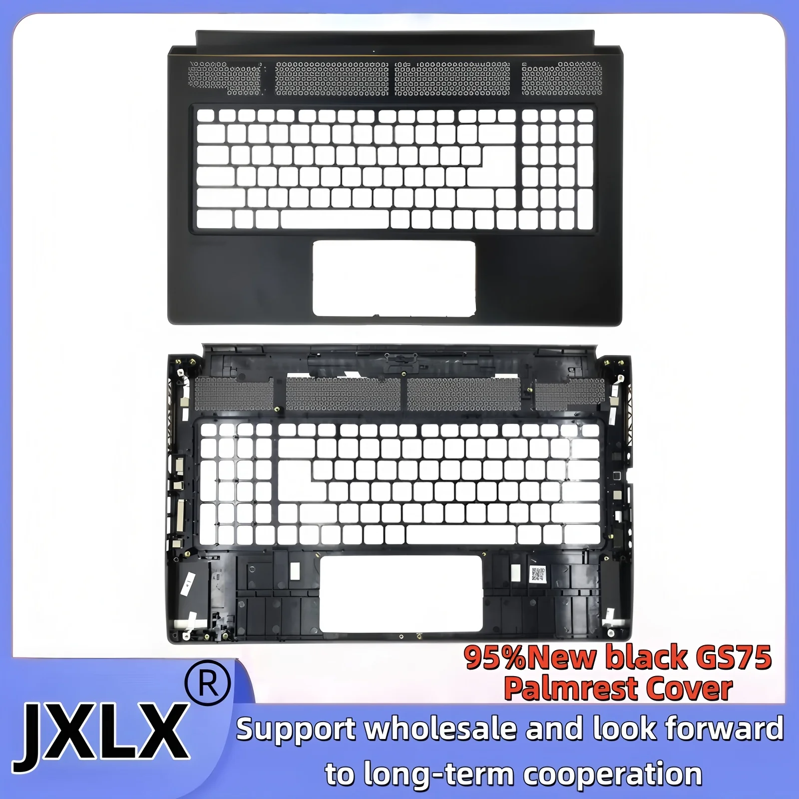 

JXLX®New For MSI Creator P75 GS75 MS-17G1 MS-17G2 MS-17G3 Laptop Upper Case Palmrest Cover /Bottom Base Cover 3077G1D512 7G3C211