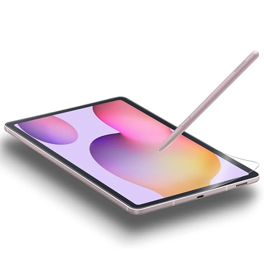 2Pcs Paper Screen Protector For Samsung Galaxy Tab S7 Fe S9 Fe A9 Plus A8 S6 Lite S7 S8 S9 Plus Protective Clear Film No Glass