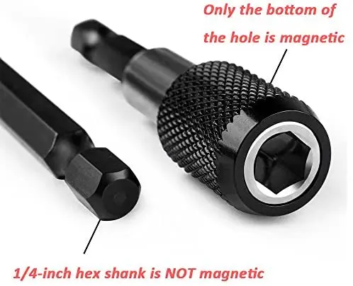Set 3 1/4 Inch Nhanh Chuôi Lục Giác Phát Hành Từ Thuật Điện Nối Dài Hơi Giá Đỡ 60 100 Nối Dài 150Mm cần Dụng Cụ