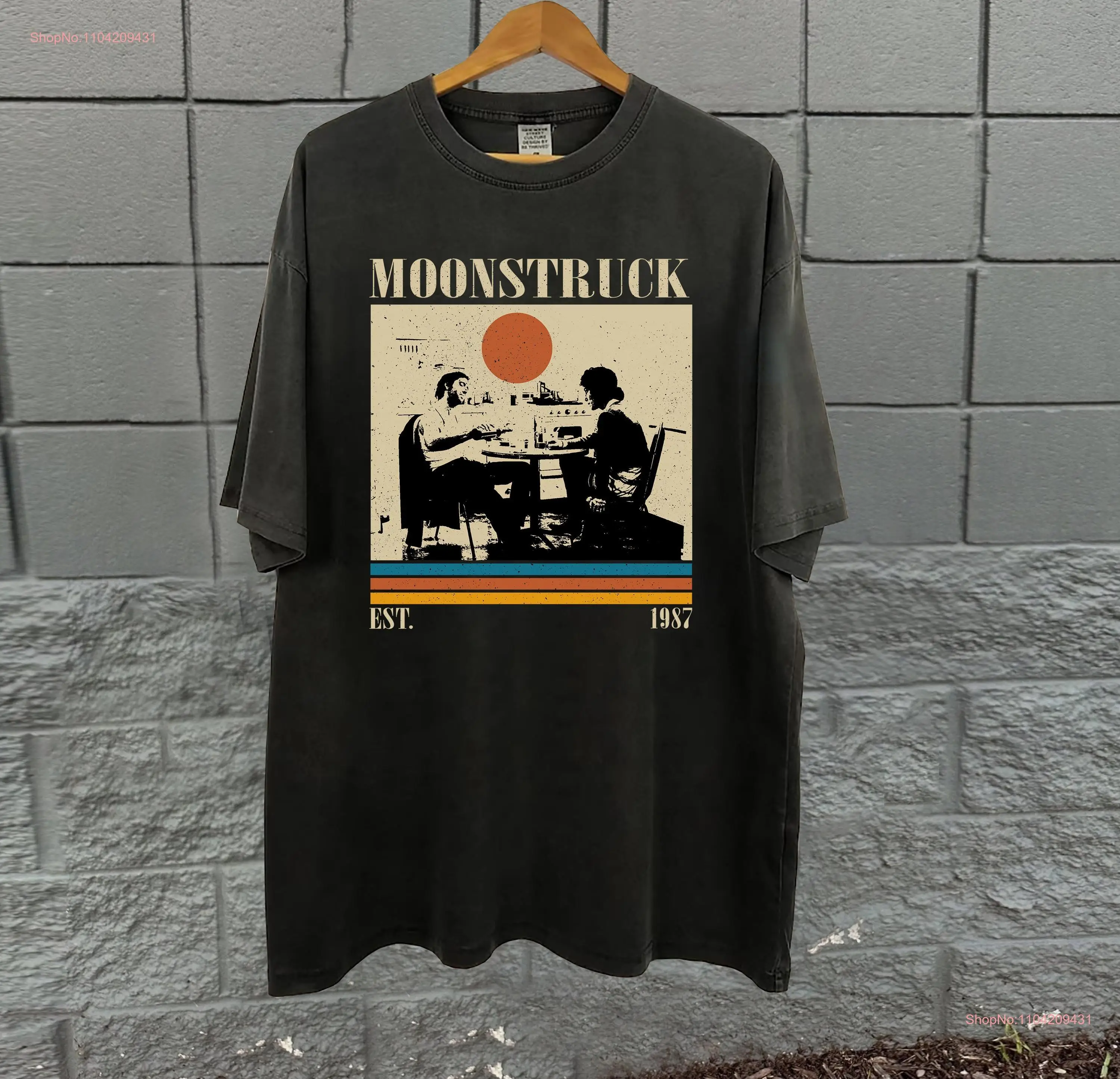 Moonstruck Movie T Shirt Film Classic Vintage Retro Dad s for him long or short sleeves