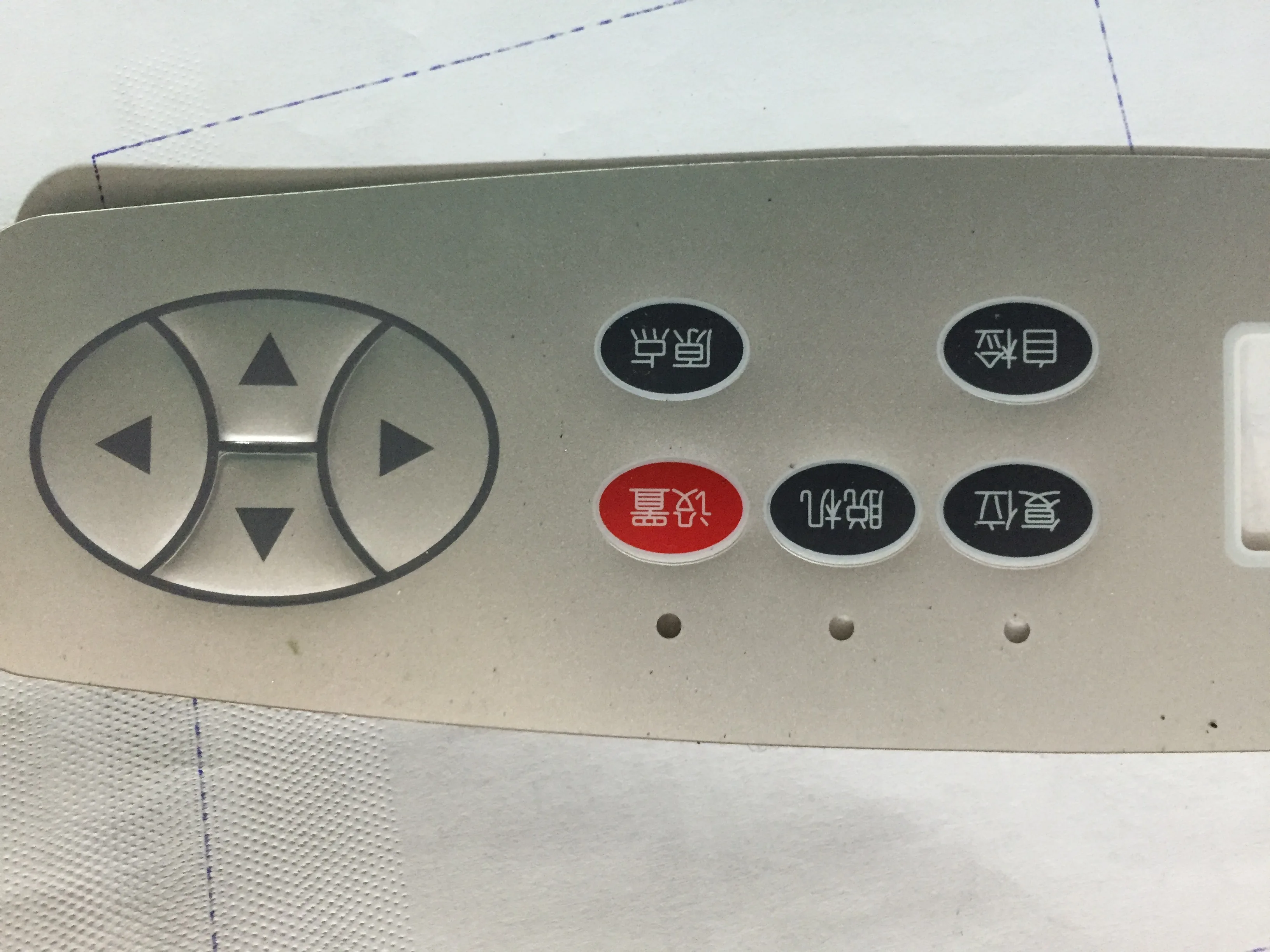 Membrane of the control panel for cutting plotter spare parts