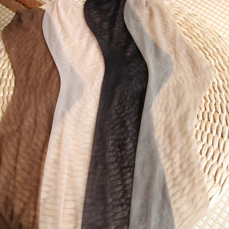 ผู้หญิงเซ็กซี่ Sheer โปร่งใสไม่มีรอยต่อต้นขาสูงถุงน่อง 0D Ultra บางและขา Slim Foot Shaped Party Club Medias