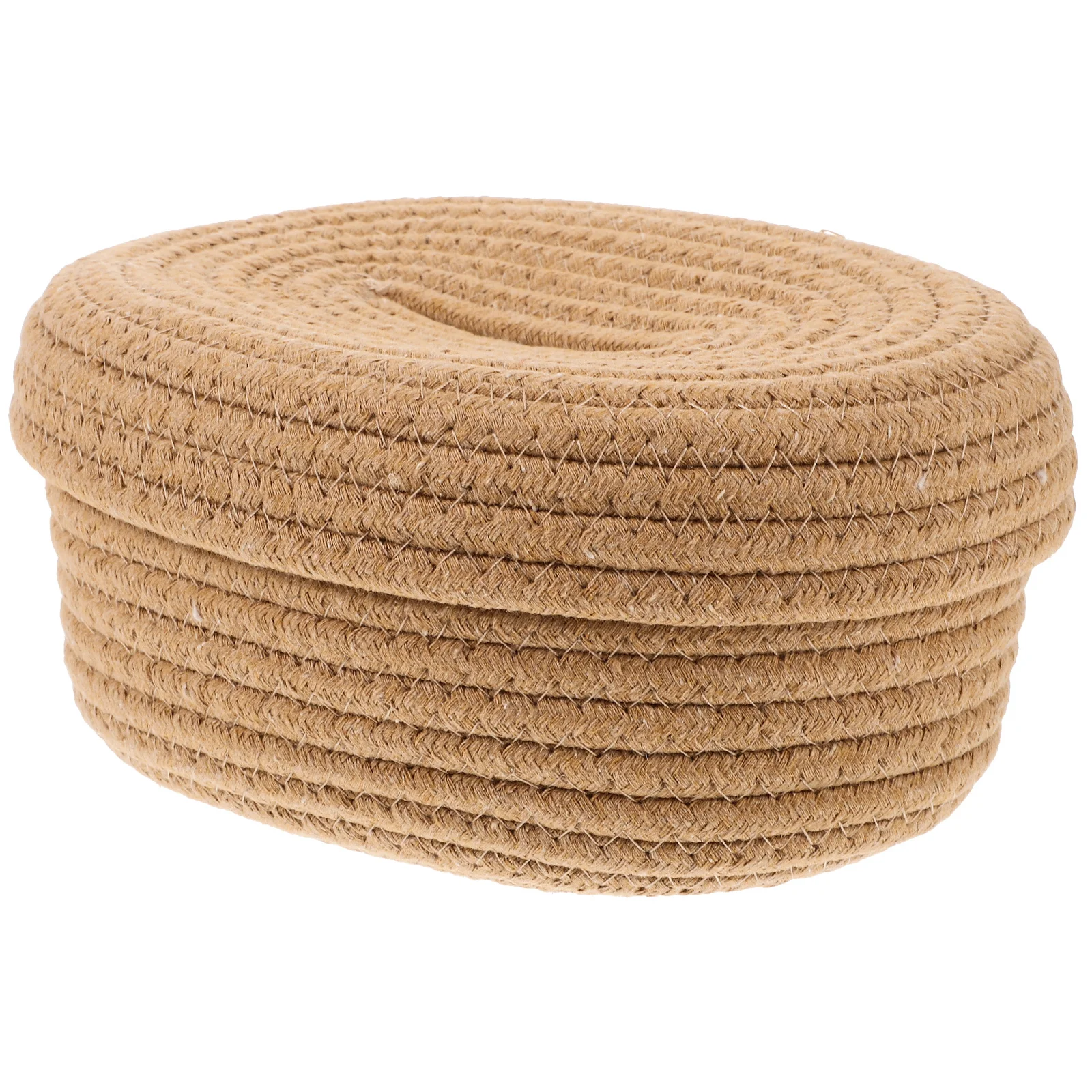 

Cotton Rope Woven Tissue Box Holder Simple Style Smooth No Burrs Desktop Decorative Tissue Container For Home Hotel