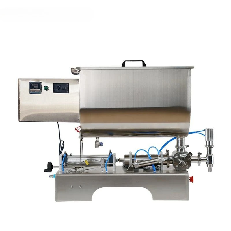 Horizontal Pneumatic Paste Mixing Filling Machine with Heater