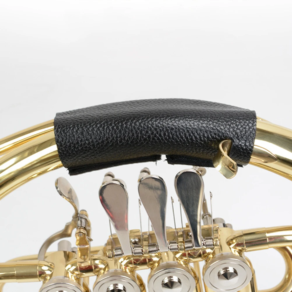 

French Horn Pad Cowhide Hand Guard Lightweight Antiwear Gloves Protective Pad Instrument Accessory Brass Instruments